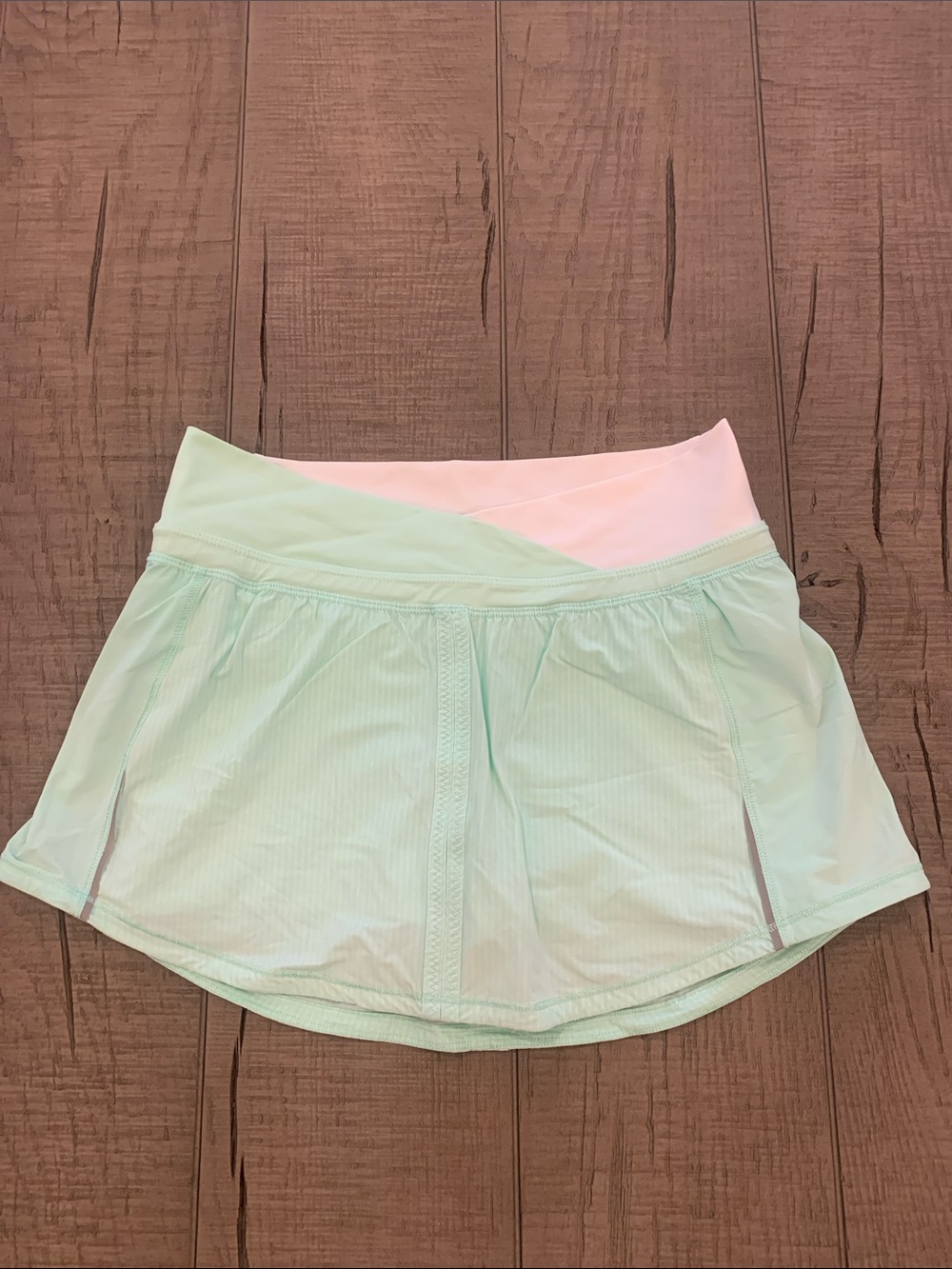 lululemon athletica Mint Green and white Athletic Skort